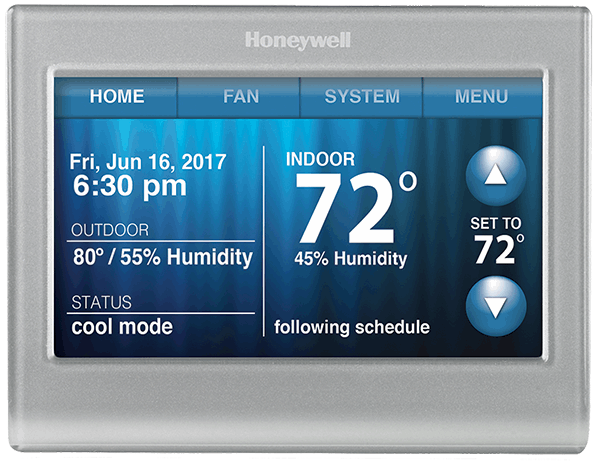 It’s time to have complete control of your comfort! The Honeywell Wi-Fi Smart Thermostat is an easy-to-use, digital wireless Wi-Fi thermostat control that provides you with remote access and many other functions through an impressive touch-screen interface.  TheHoneyWell WiFi Programable Thermostat control effectively monitors the indoor and outdoor temperature allowing you to adjust the temperature accordingly.

When it comes to AC controls 